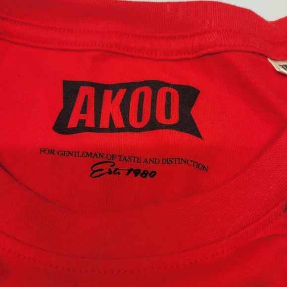 AKOO‎ Men's Flag T-shirt Size 3XL New with Tags 100% Cotton Casual Graphic Print - Picture 6 of 11